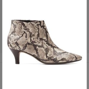 Clarks Snakeskin booties